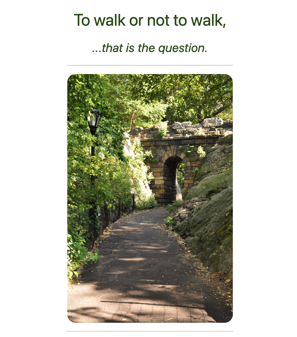Walk project preview